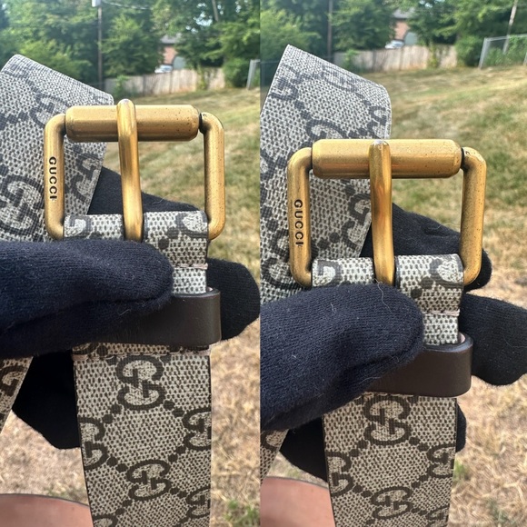 Gucci Belt Men’s Double Gs Snake Embellishment with Gold hardware with COA - Picture 7 of 12